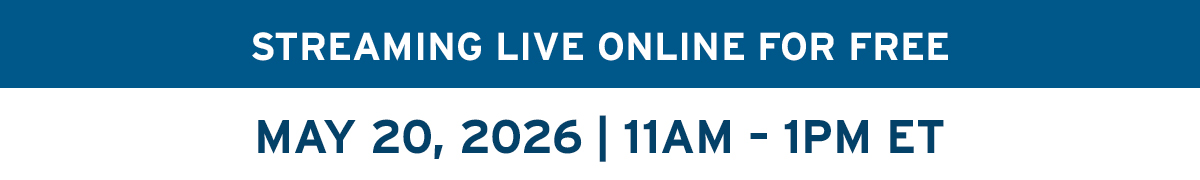Streaming Live Online for FREE | May 20, 2026, 11am ET